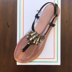 NEW Black Jeweled Sandals 👡